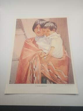 Print A Navajo Madonna & Voices of the Night Frank Tenney Johnson Art 13x10